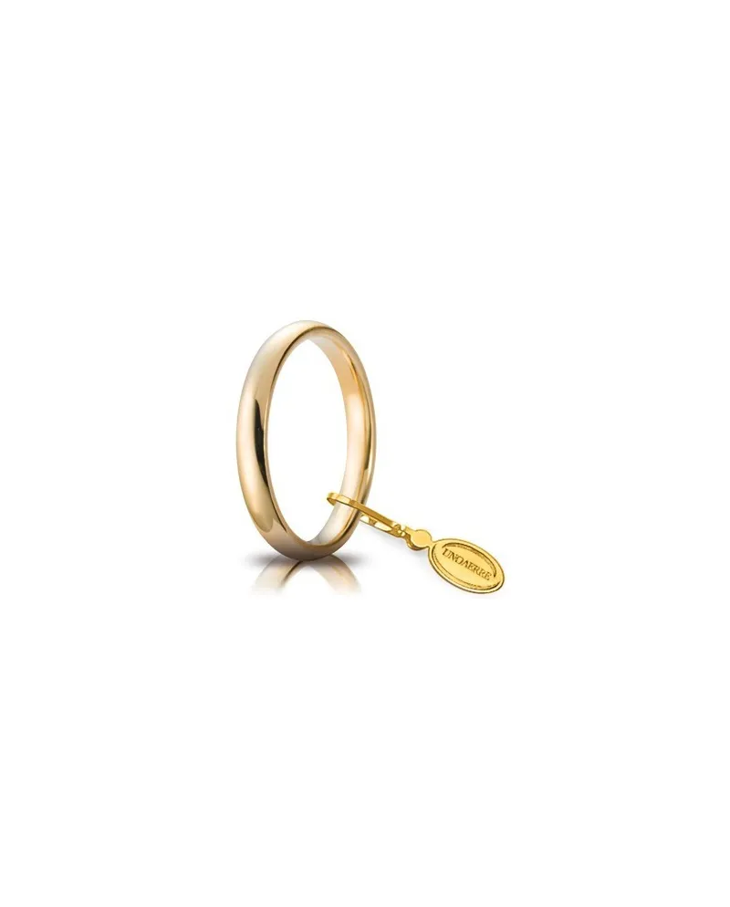 Fede Nuziale Unoaerre Comoda in Oro Giallo 3 mm Fede Nuziale Unoaerre Comoda in Oro Giallo 3 mm