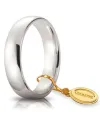 Fede Nuziale Unoaerre Comoda in Oro Bianco 5 mm