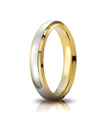 Fede Nuziale Unoaerre Cassiopea in Oro Bicolore 4 mm