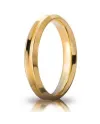Fede Nuziale Unoaerre Corona in Oro Giallo 4 mm