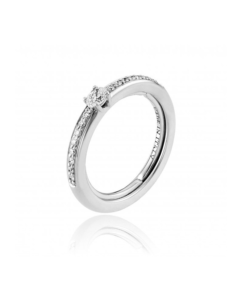 Bague Chimento Forever Stack Me Line en or blanc avec diamants