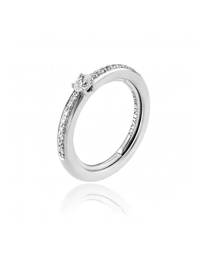 Chimento Forever Stack Me Line Ring in White Gold with Diamonds