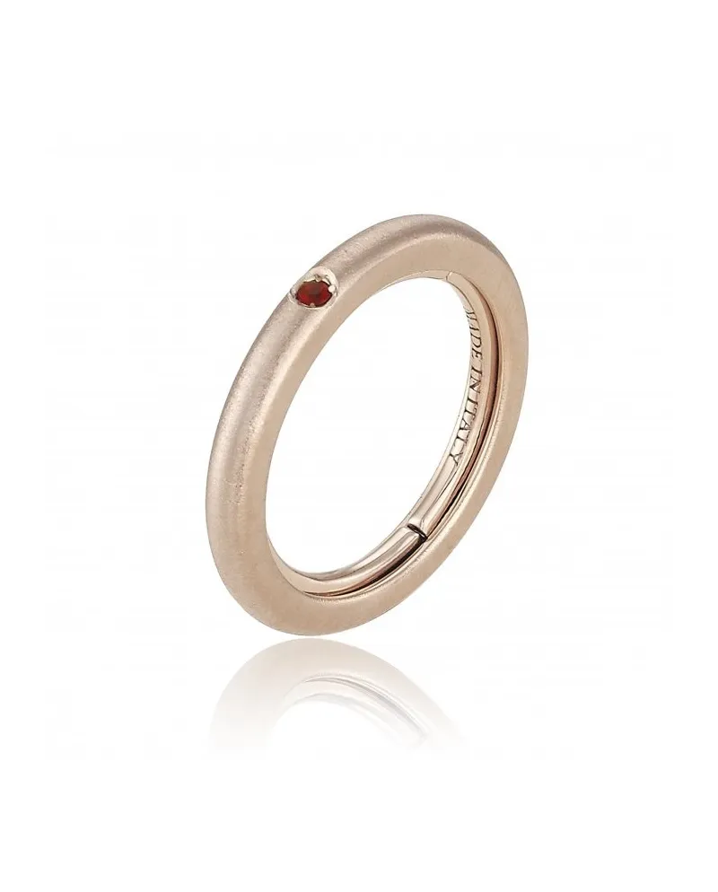 Chimento Forever Stack Me Ring in Rose Gold with Ruby