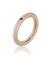 Bague Chimento Forever Stack Me en or rose avec rubis