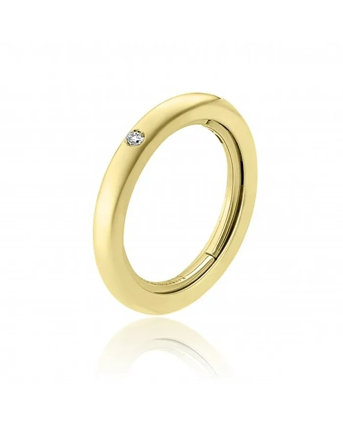 Chimento Forever Stack Me Ring in Yellow Gold with Diamond