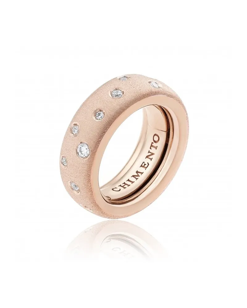 Anello Chimento Forever Brio in Oro Rosa con Diamanti Bianchi