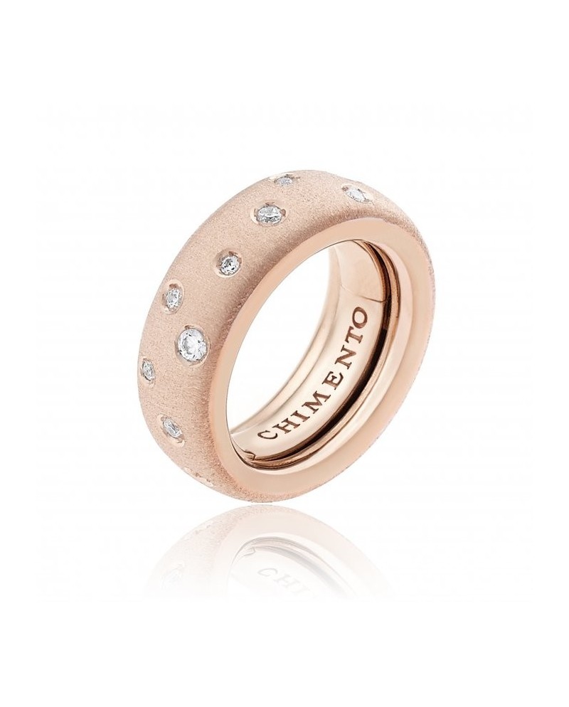 Chimento Forever Brio Ring in Rose Gold with White Diamonds