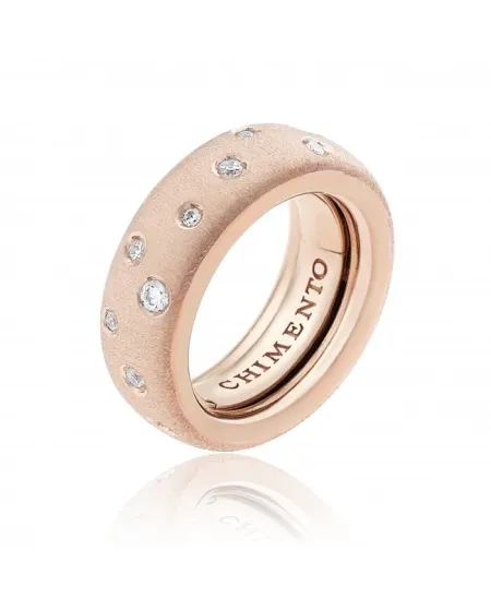 Chimento Forever Brio Ring in Rose Gold with White Diamonds