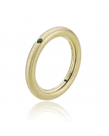 Chimento Forever Stack Me Ring in Yellow Gold with Tsavorite