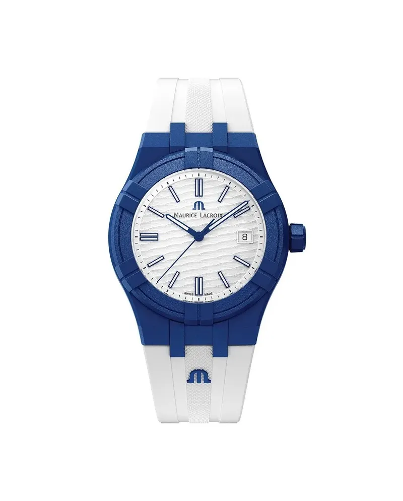 Orologio Maurice Lacroix Aikon Tide White Blue | Gioielleria Casella |  Orologi al quarzo