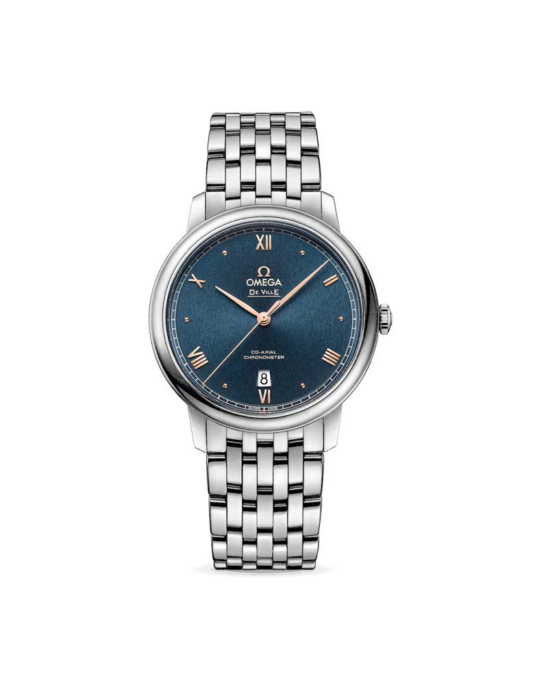 Orologio Omega De Ville Prestige Co-Axial Chronometer con Quadrante Blu |  Gioielleria Casella | Orologi automatici