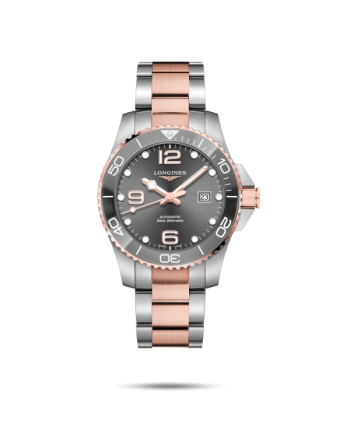 Orologio Longines HydroConquest Pvd 43 mm con Quadrante Grigio e Cinturino in Acciaio