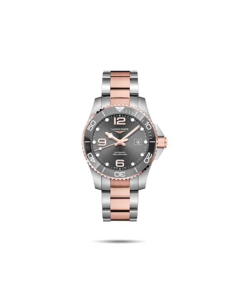 Orologio Longines HydroConquest Pvd 43 mm con Quadrante Grigio e Cinturino in Acciaio Orologio Longines HydroConquest Pvd 43 mm con Quadrante Grigio e Cinturino in Acciaio