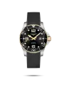 Orologio Longines HydroConquest Pvd 43 mm con Quadrante Nero e Cinturino in Caucciù Nero