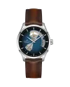 Orologio Hamilton Jazzmaster Open Heart Auto Blu Cinturino Pelle