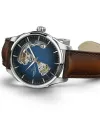 Orologio Hamilton Jazzmaster Open Heart Auto Blu Cinturino Pelle
