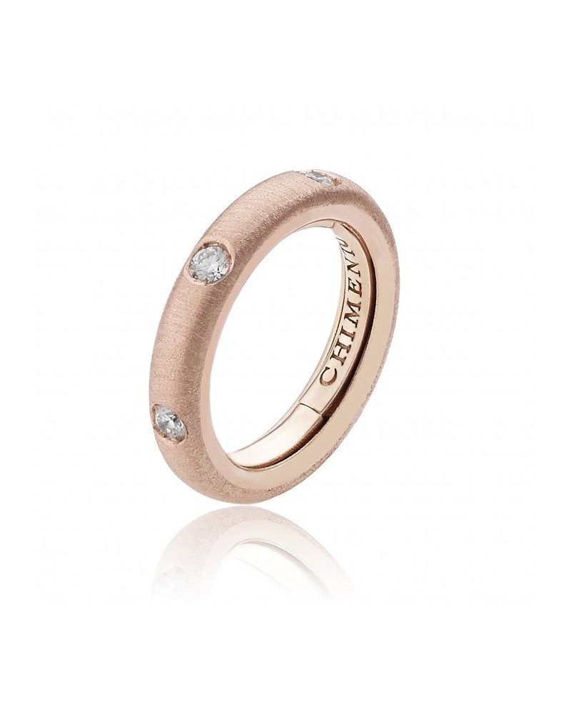 Bague Chimento Forever Stack Me en or rose avec diamants
