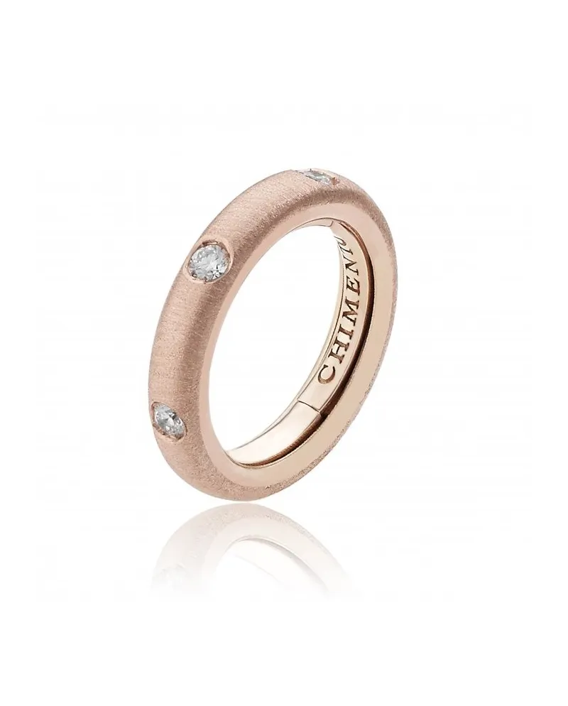 Chimento Forever Stack Me Ring in Rose Gold with Diamonds