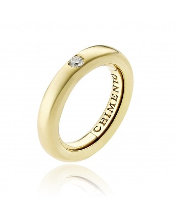 Chimento Forever Stack Me Ring in Yellow Gold with Diamond