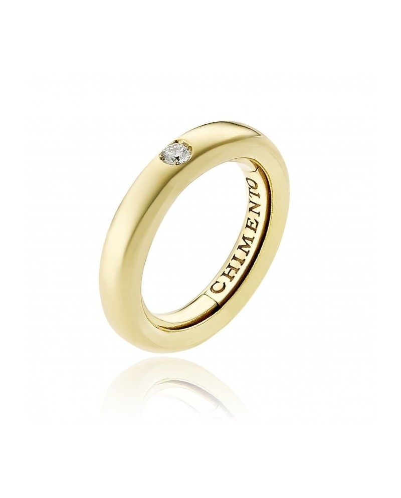Anello Chimento Forever Stack Me in Oro Giallo con Diamante