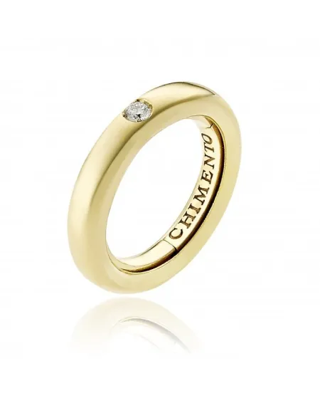 Anello Chimento Forever Stack Me in Oro Giallo con Diamante