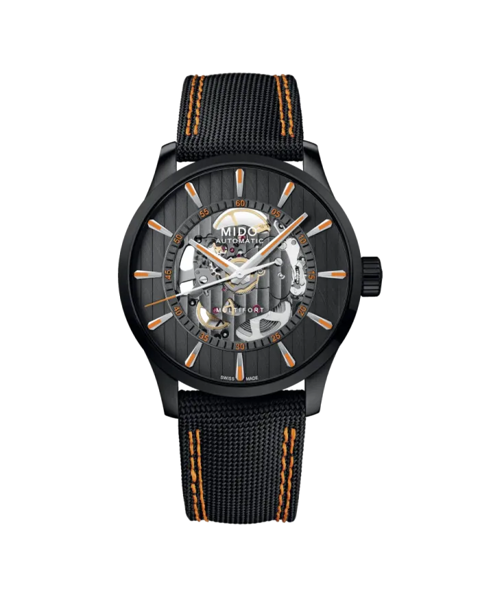 Orologio Mido Multifort Skeleton Vertigo Pvd Nero