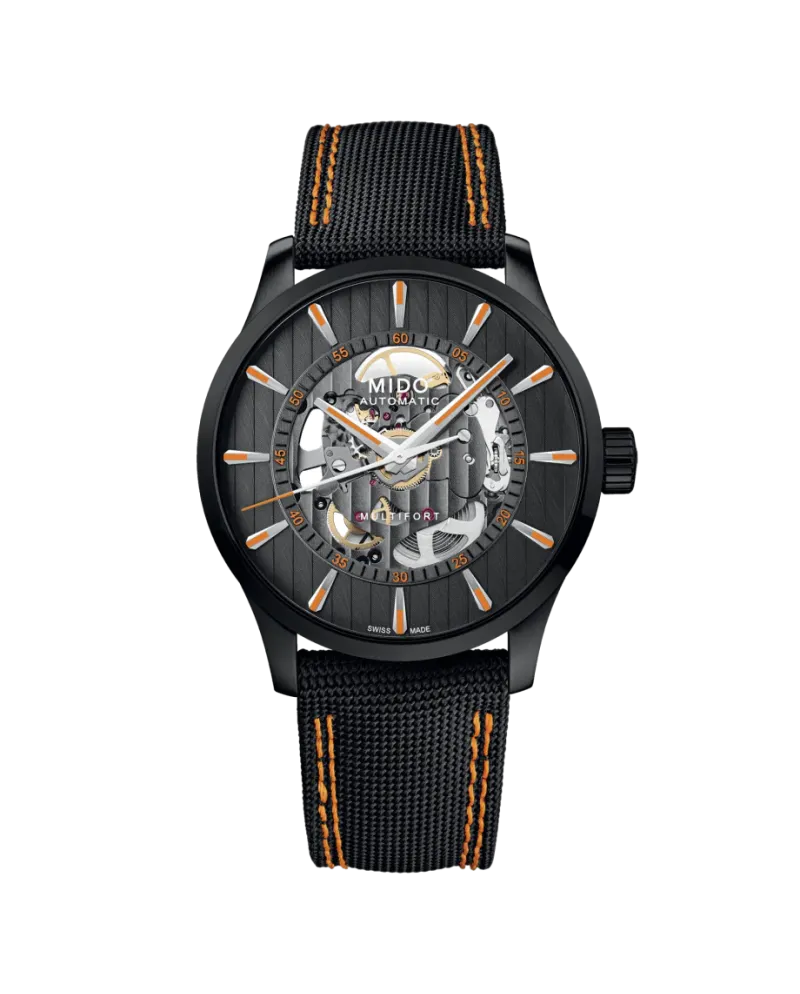 Orologio Mido Multifort Skeleton Vertigo Pvd Nero Orologio Mido Multifort Skeleton Vertigo Pvd Nero