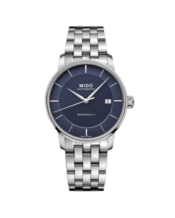 Orologio Mido Baroncelli Signature con Cinturino in Acciaio e Quadrante Blu