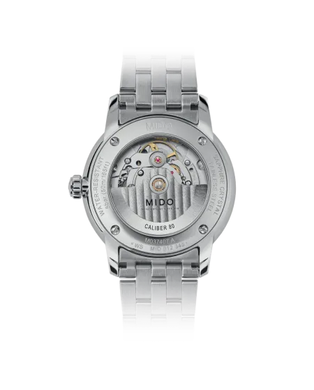 Orologio Mido Baroncelli Signature con Cinturino in Acciaio e Quadrante Argento