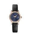 Orologio da Donna Mido Baroncelli Lady Twenty Five Pvd con Quadrante Blu, Diamanti e Cinturino in Pelle