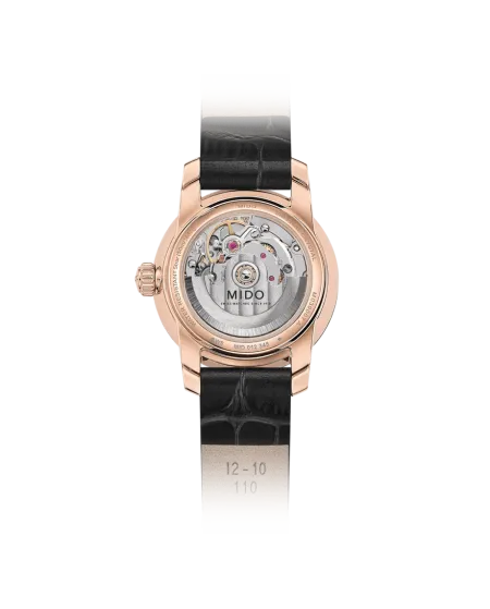 Orologio da Donna Mido Baroncelli Lady Twenty Five Pvd con Quadrante Blu, Diamanti e Cinturino in Pelle