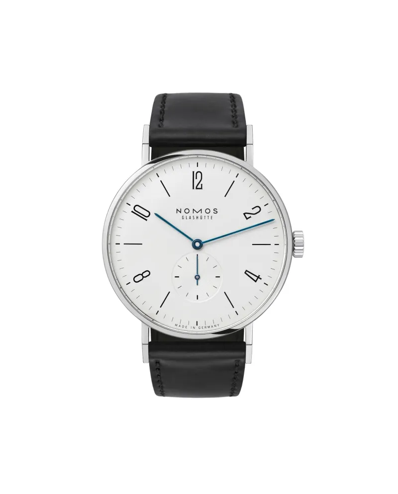 Orologio Nomos Glashütte Tangente 35 con Quadrante Bianco e Cinturino in  Pelle Nero | Gioielleria Casella | Orologi automatici