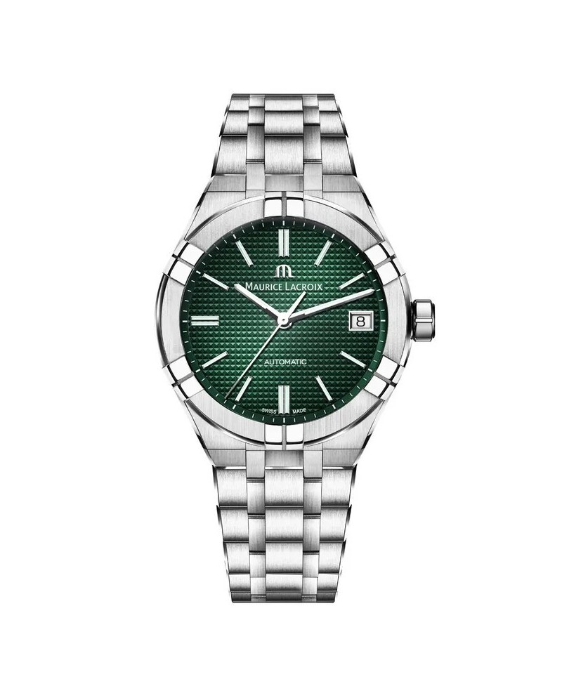 Orologio Maurice Lacroix Aikon Automatic 39 mm con Quadrante Verde e Bracciale in Acciaio