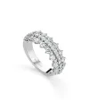 Anello Buonocore Wave 2.0 in Oro Bianco con Diamanti