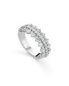 Bague Buonocore Wave 2.0 en or blanc avec diamants
