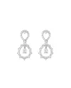 Orecchini Pendenti Buonocore Classic Drops 3.0 Amore in Oro Bianco con Diamanti