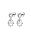 Orecchini Pendenti Buonocore Classic Drops 3.0 Amore in Oro Bianco con Diamanti