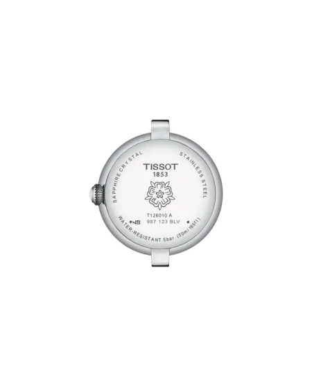 Orologio Tissot Bellissima Small Lady con Quadrante Bianco e Cinturino in Pelle Rosa