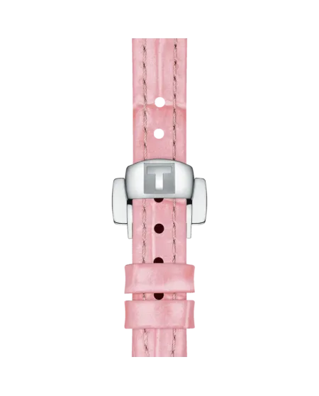 Orologio Tissot Bellissima Small Lady con Quadrante Bianco e Cinturino in Pelle Rosa