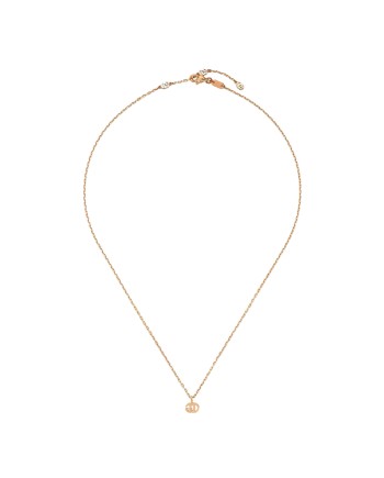 Gucci GG Running Necklace in Rose Gold with Double G Pendant