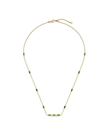Collier Gucci Link to Love en or jaune avec tourmalines
