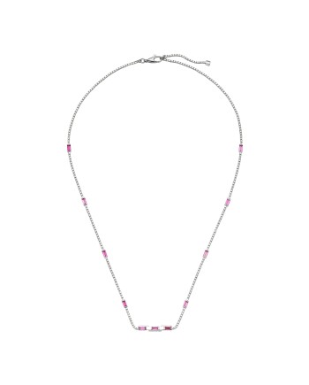 Collana Gucci Link to Love in Oro Bianco con Rubellite