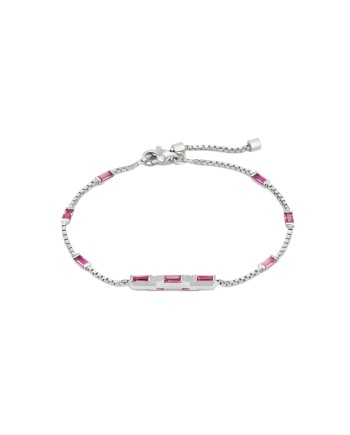 Bracciale Gucci Link to Love in Oro Bianco con Rubellite