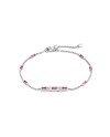Bracciale Gucci Link to Love in Oro Bianco con Rubellite