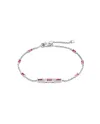 Bracciale Gucci Link to Love in Oro Bianco con Rubellite