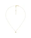 Gucci GG Running Necklace in Yellow Gold with Double G Pendant