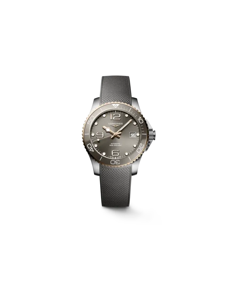 Orologio Longines HydroConquest Pvd 39 mm con Quadrante Grigio e Cinturino  in Caucciù Grigio | Gioielleria Casella | Orologi automatici