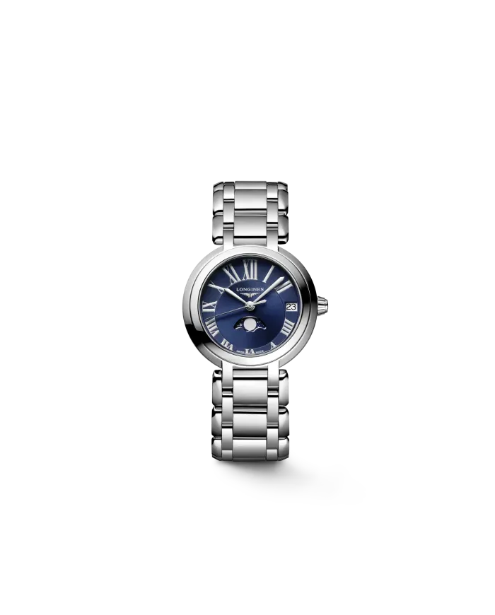 Orologio Longines PrimaLuna con Quadrante Blu e Fasi Lunari