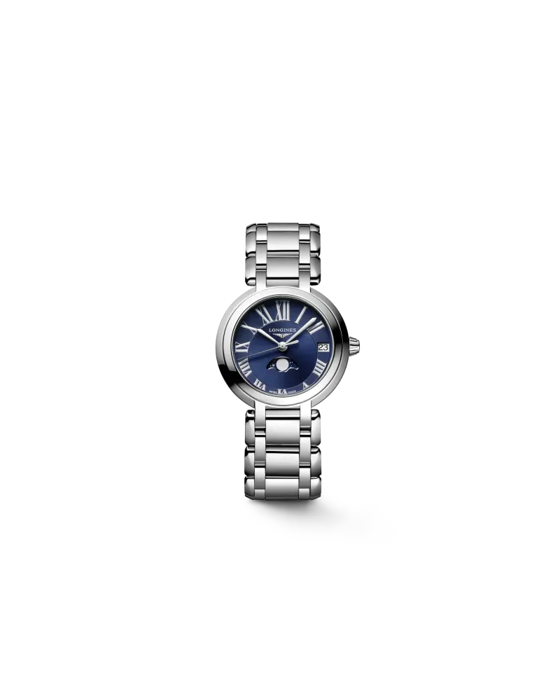 Orologio Longines PrimaLuna con Quadrante Blu e Fasi Lunari