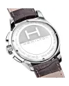 cronografo classico al quarzo Hamilton Jazzmaster seaview bracciale marrone